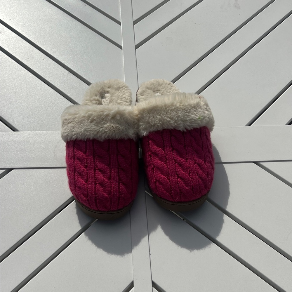 JCrew Cozy Kids' Slippers with Faux Fur Lining